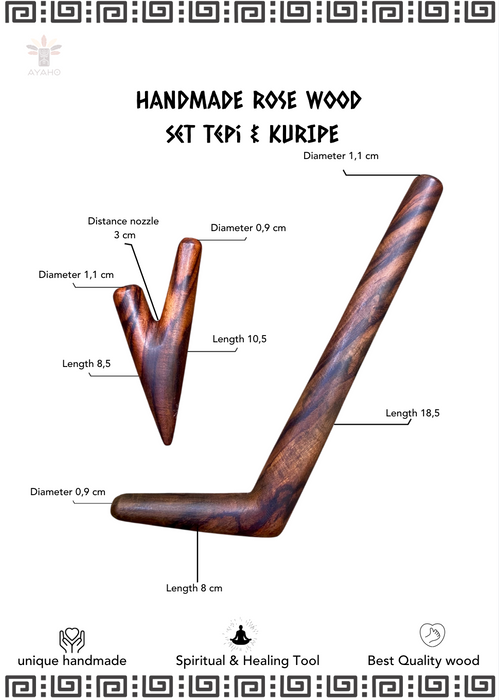 Set High-Quality Rosewood ceremonial pipe