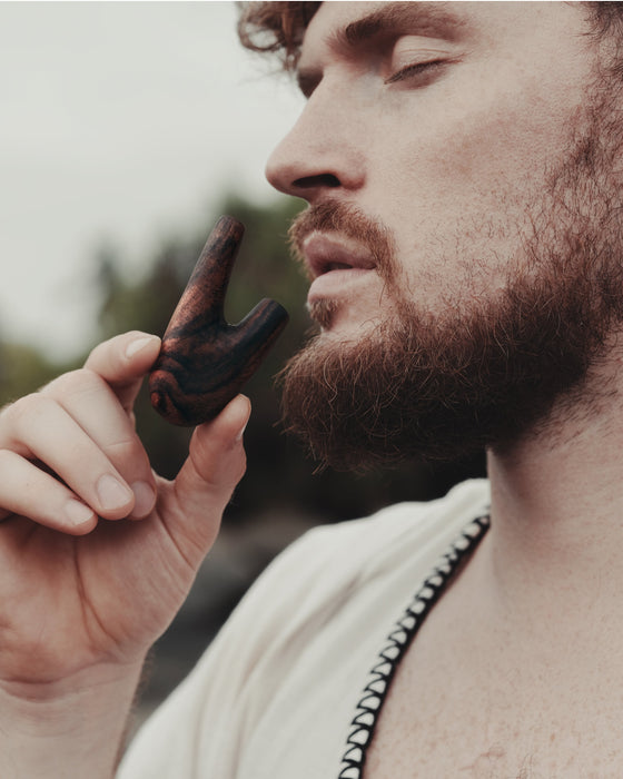 Handcrafted Self-Applicator Pipe for ritual practice