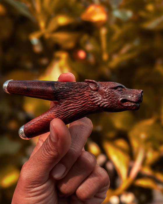 Totem Power Wolf ceremonial pipe
