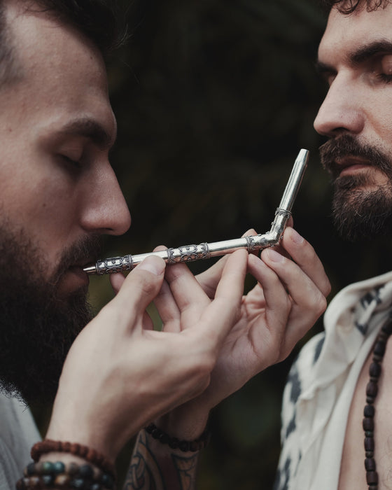 Silver Ceremonial Pipe