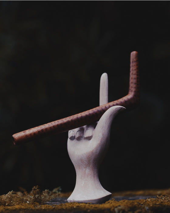 Shaman’s Kit – Teak Wood ceremonial pipe