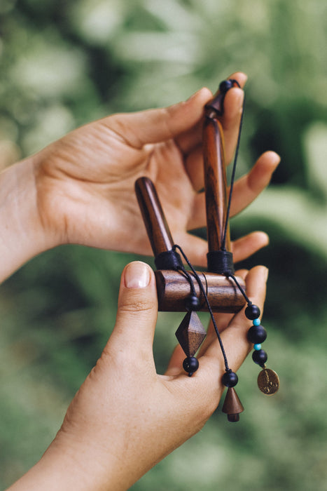 Mini Handcrafted Wooden Pipe for Sacred Practice