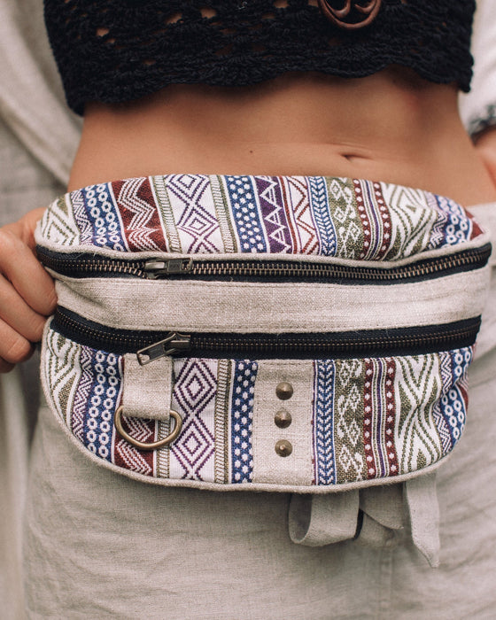 Shamanic Belt Bag with Ethnic Ornament