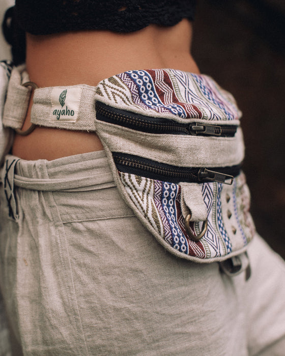 Shamanic Belt Bag with Ethnic Ornament