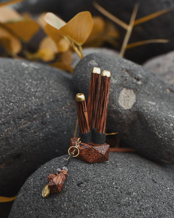 Dual Self-Applicator Pipe in rosewood