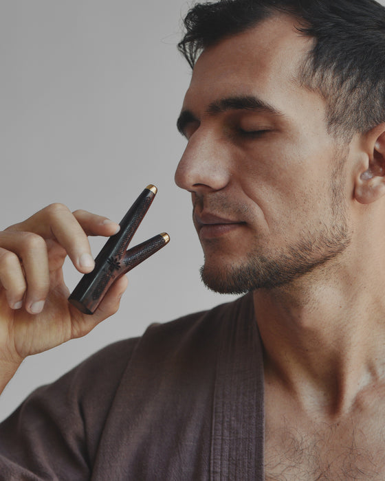 Elite Ethnic Wooden Pipe With Ornament