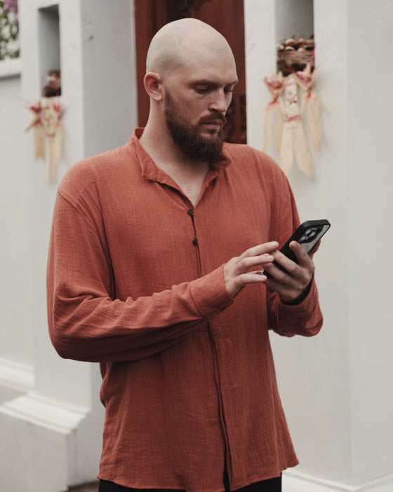 Terracotta Cotton T-Shirt