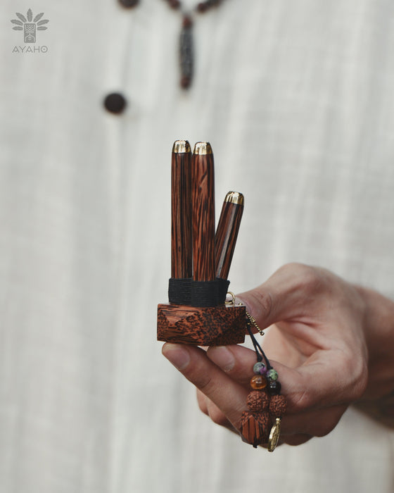 Dual Self-Applicator Pipe in rosewood