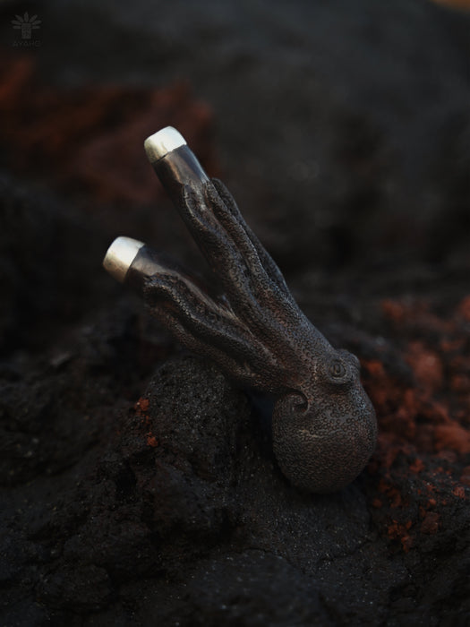 Octopus Totem Applicator – Handcrafted Rosewood Ritual Tool