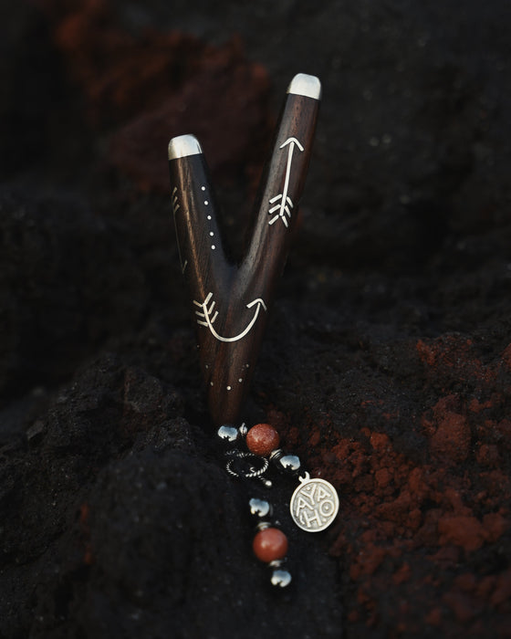 “Intention” handcrafted wooden pipe