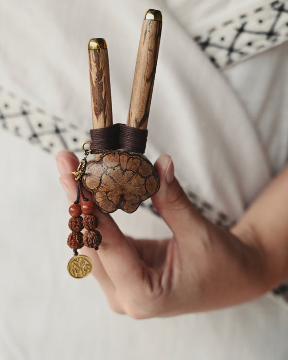 Handcrafted Wooden Ritual Tool