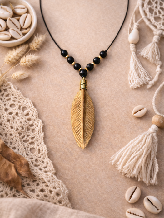 Palo Santo Feather Amulet