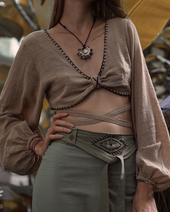 Boho Cotton Top – Lightweight Summer Blouse