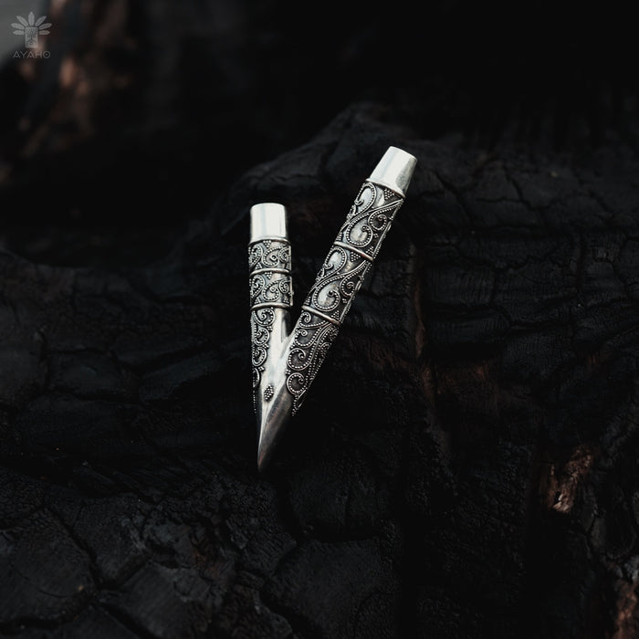 Ethnic Pattern Silver Applicator