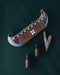 Spiritual shamanic pouch made of soft buffalo leather, designed to hold amulets, jewelry, and ceremonial tools.
