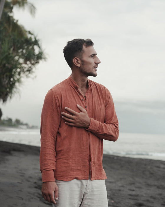 Terracotta Cotton T-Shirt