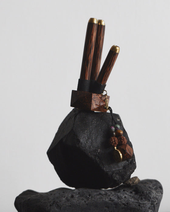 Dual Self-Applicator Pipe in rosewood