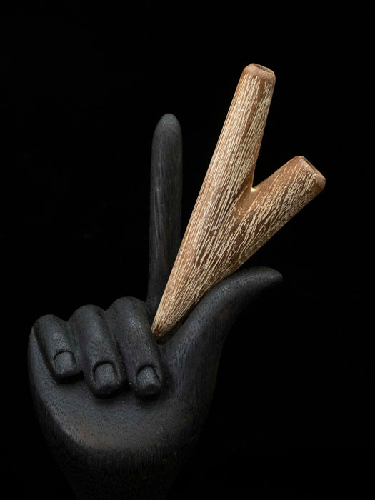Teak wood Self-Applicator Pipe Set for Ritual Practice
