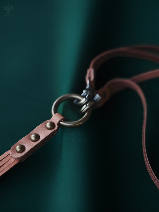 Handmade Boho Leather Tassel Necklace