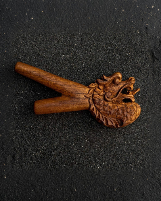 Handcrafted Ethnic Dragon Wooden Pipe