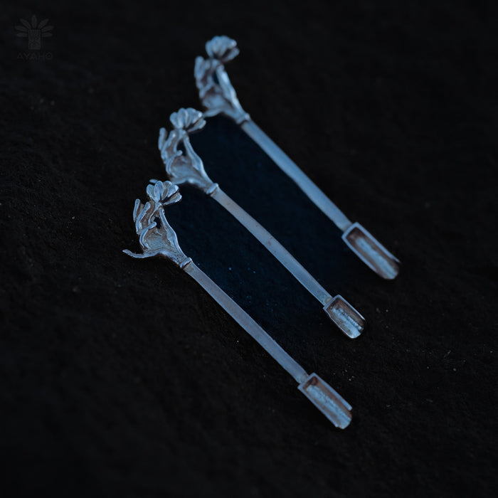 Silver Plated Spoon | Handcrafted Ceremonial Tool for Ritual Use