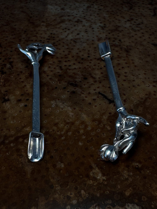 Silver Plated Spoon | Handcrafted Ceremonial Tool for Ritual Use