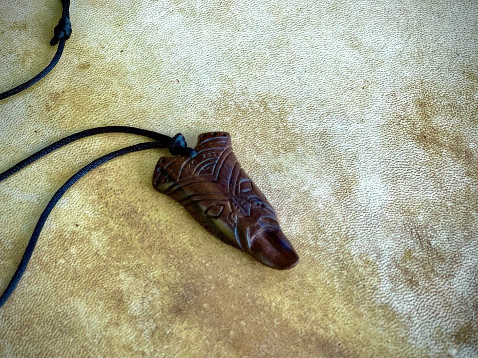 "Protector Spirit" Wooden Amulet