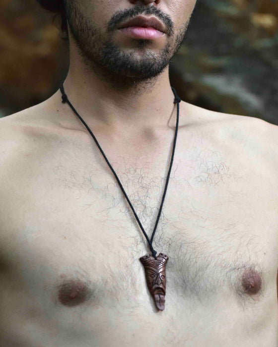 "Protector Spirit" Wooden Amulet