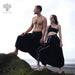 Alladine pants with white pattern for summer walks