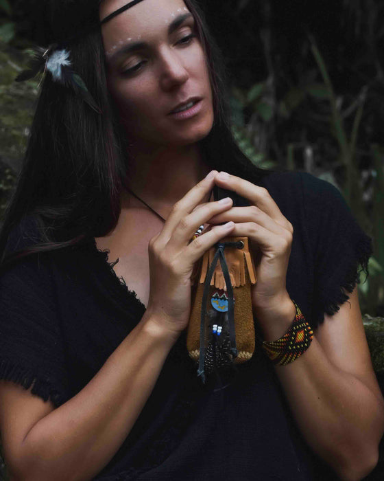 Leather Shamanic Bag