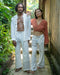 Handcrafted with attention to detail, Pants “The Spirit of Freedom”, Off White COTTON embody sustainable and eco-friendly fashion.
