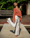 Handcrafted with attention to detail, Pants “The Spirit of Freedom”, Off White COTTON embody sustainable and eco-friendly fashion.