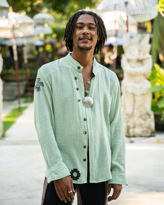 Hand-Painted Cotton Shaman Shirt