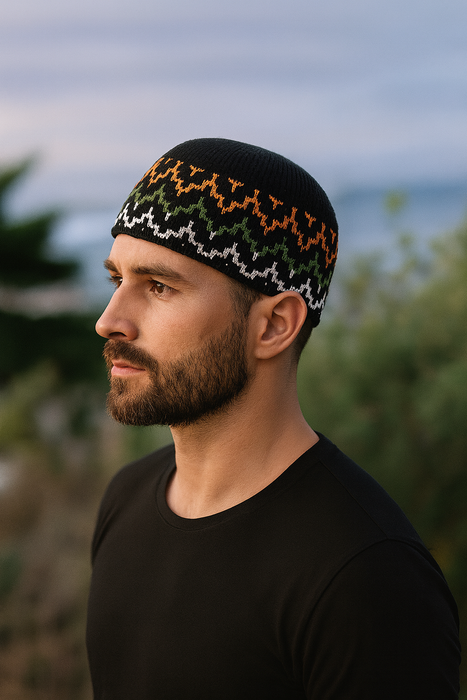 Cotton hat in ethnic style - Breathable 100% cotton