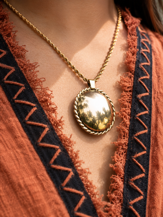 Bronze Shamanic Mirror  • Ritual Protection Talisman