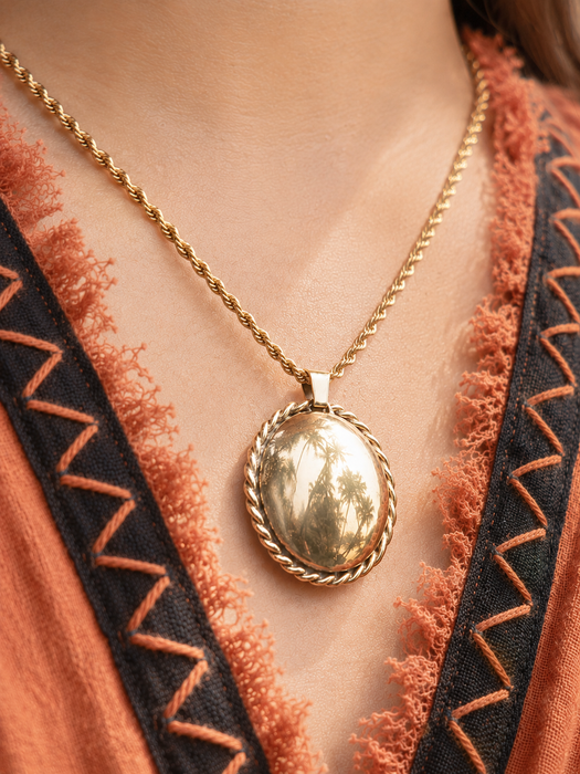 Bronze Shamanic Mirror  • Ritual Protection Talisman
