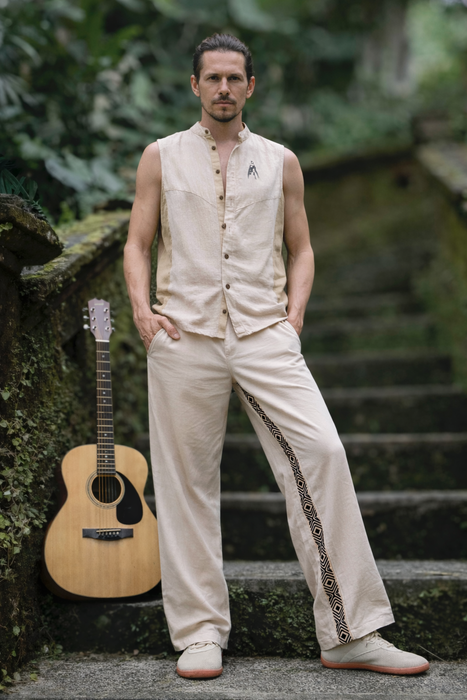 Ethnic style Cotton Vest
