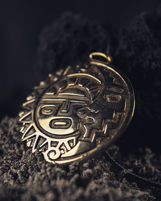 Sun and Moon Amulet Coin for Balance and Harmony