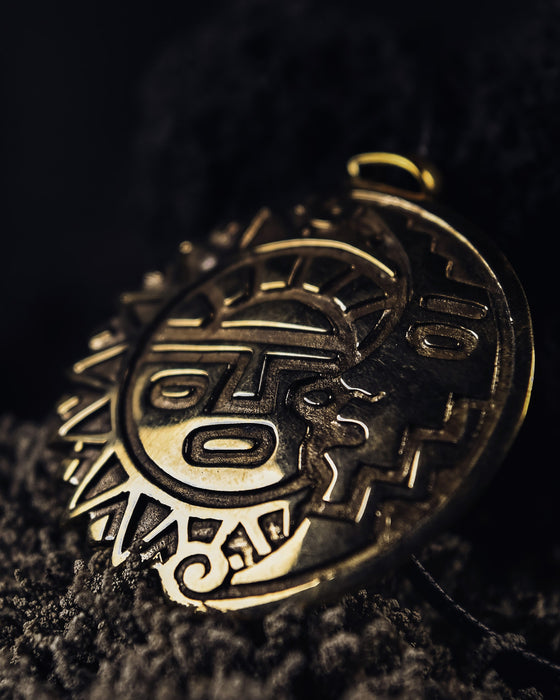 Sun and Moon Amulet Coin for Balance and Harmony