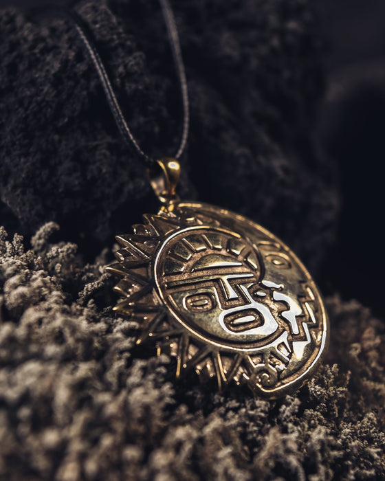 Sun and Moon Amulet Coin for Balance and Harmony