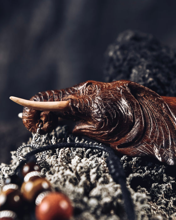 Elephant Totem Rosewood Self-Applicator Pipe