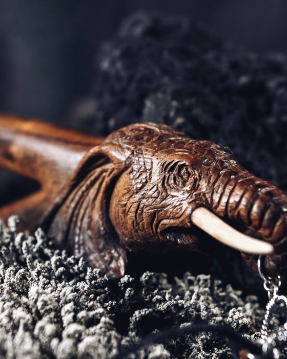 Elephant Totem Rosewood Self-Applicator Pipe