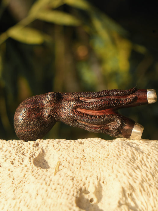 Octopus Totem Applicator – Handcrafted Rosewood Ritual Tool