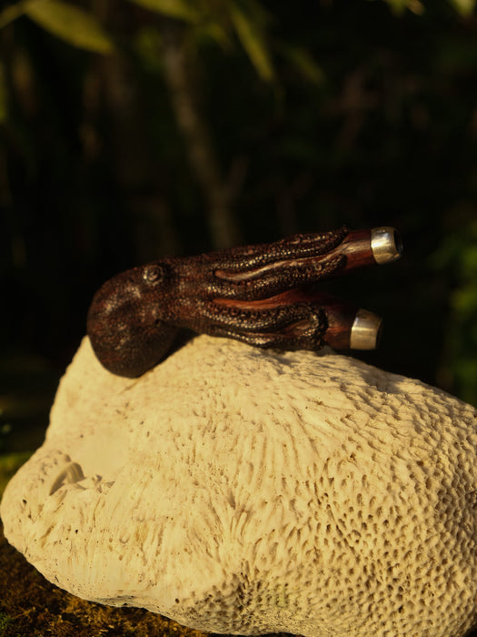 Octopus Totem Applicator – Handcrafted Rosewood Ritual Tool