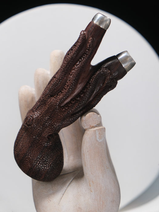 Octopus Totem Applicator – Handcrafted Rosewood Ritual Tool