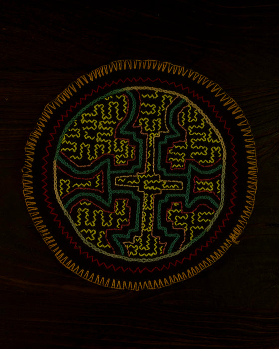 Hand-Embroidered Shipibo Altar Mat 18 cm