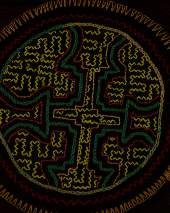 Hand-Embroidered Shipibo Altar Mat 18 cm