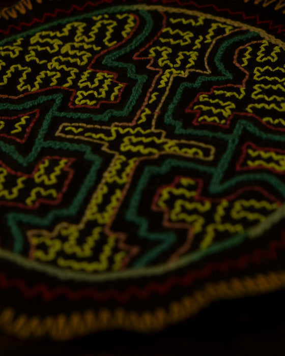 Hand-Embroidered Shipibo Altar Mat 18 cm