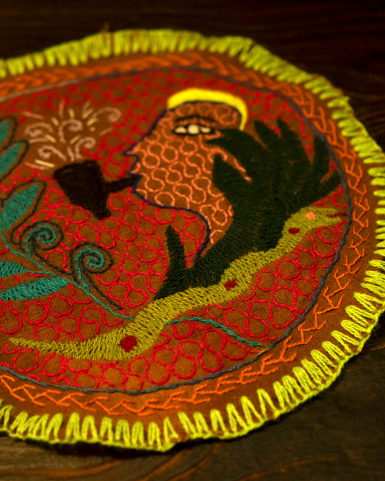 Hand-Embroidered Shipibo Altar Mat 20,5 cm