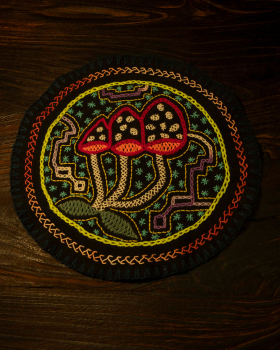 Hand-Embroidered Shipibo Altar Mat 22 cm